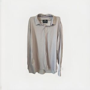 New Butter Cloth Shirt Men's XL Navy Blue Long Sleeve Cotton NWOT Stretch